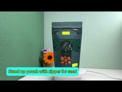 Premium Foil Linered Window Custom Stand Up Bag Packaging Untuk Candy Gum Food Packaging