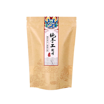 Beli 150mikron Custom Printed Kraft Stand Up Bags Aluminium Foil Dilapisi Waterproof online manufacture