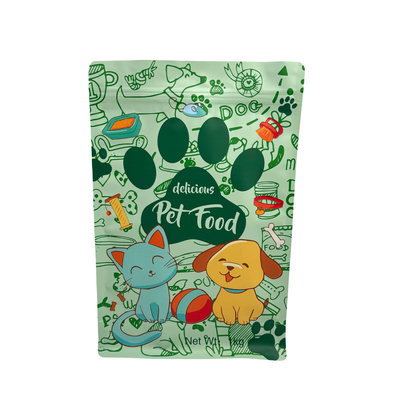 Beli Custom Food Grade Sustainable 1.0kg Reclosable Ziplock Stand Up Square Bottom Bag untuk Dog Cat Pet Food Packaging online manufacture