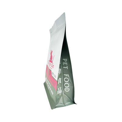 Beli 2500g Custom Matte White Pet Dry Food Bags dengan Ziplock 8 Sisi Seal Semua Sisi Dicetak Sisi Gusseted online manufacture