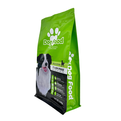 Beli 2.5kg Desain Custom Fresh Keeping Heavy Duty Aluminium Foil Lining Flat Box Bottom Resealable Dog Food Bags dengan Zipper online manufacture