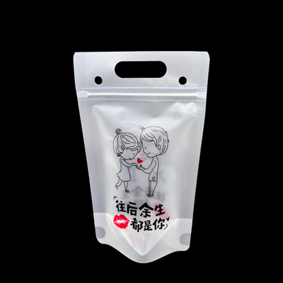 Beli Heavy Duty Reclosable Stand Up Drink Bags Ice Drink Bags for Adults Alkohol, Jus, Smoothie Kemasan dengan Zipper online manufacture