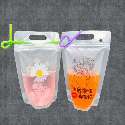 Beli Desain Custom Pesta Tas Minuman Pribadi Berdiri Tas Minuman Untuk Alkohol Jus Iced Smoothies Minuman online manufacture