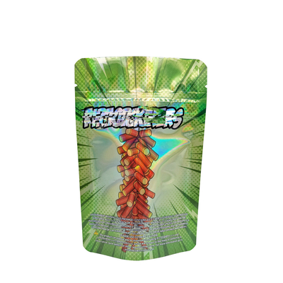 Beli Desain Holographic Childproof Mylar Stand Up Bags Untuk Kemasan Rumput online manufacture