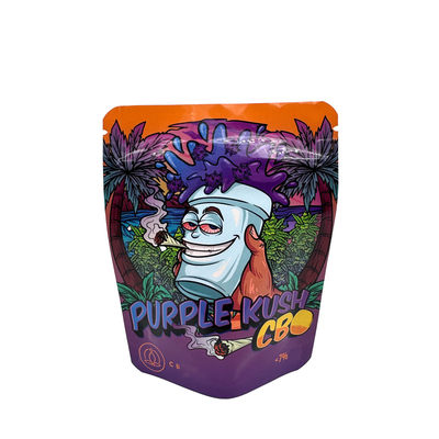 Beli Gloss Surface Foil Laminated Childproof Top Zipper Pouch Bags 3.5 G Stand Up Untuk Kemasan Rumput online manufacture