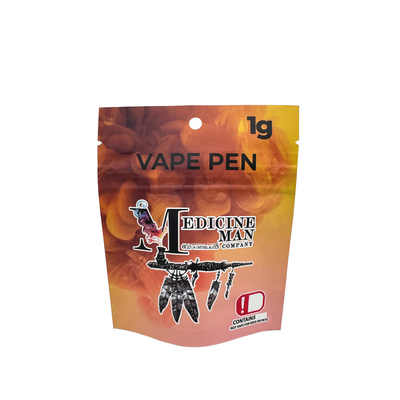 Beli Aluminium Foil Linered 1 g Custom Child Resistant Mylar Bags Ziplock Permukaan Matte online manufacture