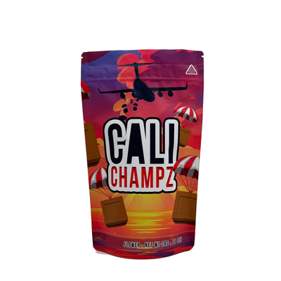 Beli 28g Child Resistant Mylar Stand Up Bags dengan Childproof Zipper Untuk Snack Candy Gummy And Herbs Packaging online manufacture