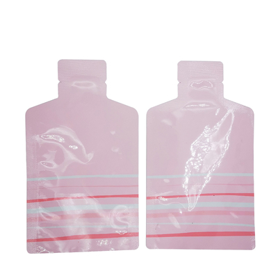 Beli Custom Pink Portable Cute Bottle Shape Open Bottom Aluminium Foil Bag Paket Bag dengan Tear Notch untuk Konservasi Makanan online manufacture