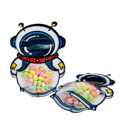 Beli Astronot Spaceman Bentuk Plastik Stand Up Kantong Makanan Ziplock Tas Untuk Kemasan Kue Makanan kering online manufacture