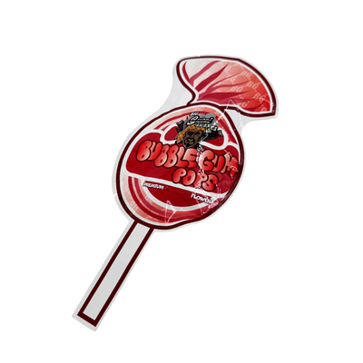 Beli Heart Candy Lollipop Die Cut Shape Flat Mylar Zipper Bags untuk Permen Bunga Daun online manufacture