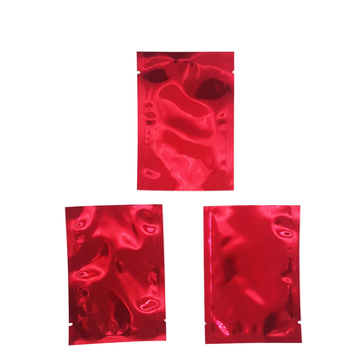 Beli 7x10cm Glossy Red Metallic Mylar Aluminium Foil Open Top Sealable Bags untuk Makanan, Daun Teh, Kemasan Aksesoris online manufacture