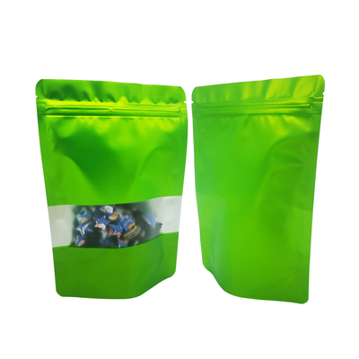 Beli Fresh Green Design Foil Liner Proof of Odor Matte Surface Window Bags Bags Ziplock yang dapat digunakan kembali untuk penyimpanan makanan online manufacture