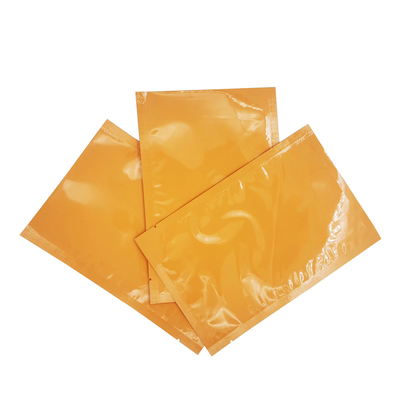 Beli Aluminium Foil Laminated Glossy Orange Color Custom Flat Bags for Face Mask Sheet, Kemasan Krim Wajah online manufacture