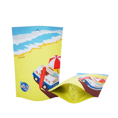 Beli Kemasan Fleksibel Luar Foil UV Spot Custom Printed Stand Up Bags Untuk Chicken Beef Jerky Meat Food Packaging online manufacture