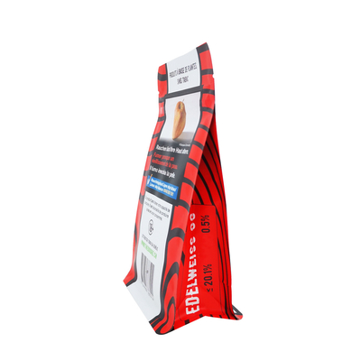 Beli Custom Full Color Print Stand Up Square Bottom Gusseted Bags For Food Kopi Biji Teh Daun Rumput Bunga online manufacture