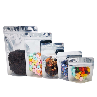 Beli 1.0g 3.5g 7.0g 14g 28g 13mil Satu Sisi Jelas Hitam Kembali Berdiri Setinggi Foil Mylar Bags untuk Pengemasan Penyimpanan Makanan online manufacture