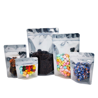 Beli 1.0g 3.5g 7.0g 14g 28g 13mil Clear Front Aluminium Foil Matte Black Back Stand Up Smell Proof Bags for Weed dengan Ziplock online manufacture