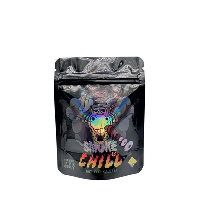Beli Glossy Black Foil yang Dapat Digunakan Kembali Dilapisi Ziplock Holographic Packaging Bags Untuk Rumput Bunga online manufacture