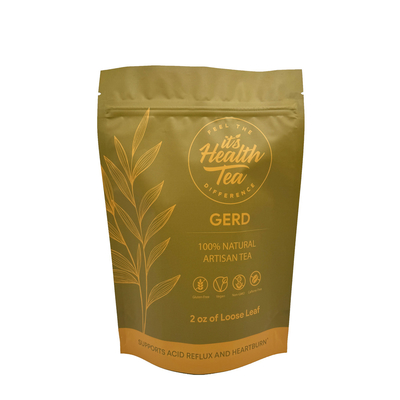 Beli 2 oz Custom Printed Design Aluminized Stand Up Resealable Tea Bags untuk Kemasan Teh Daun Lolos online manufacture