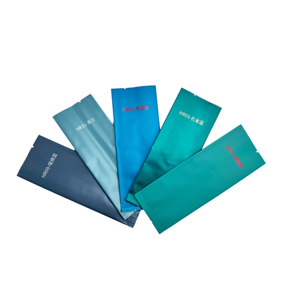 Beli Metal Foil Laminated Heat Seal Side Gusset Bags for Tea Coffee Bean Warna Biru Airtight online manufacture