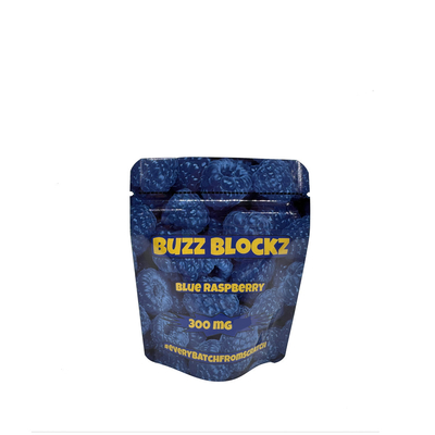 Beli 300mg Custom HP Digital Aluminium Laminated Printing Stand Up Ziploc Bags untuk Blue Berry Flavor Candy Gummies Packaging online manufacture