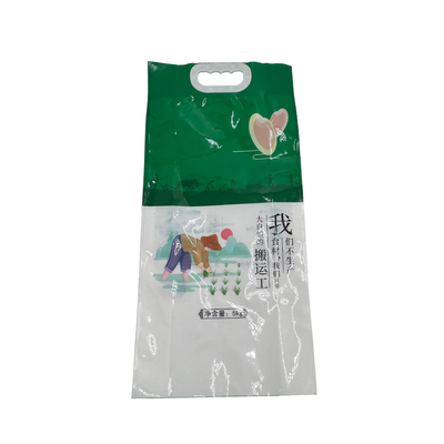Beli Custom Print Four Side Seal Heavy Duty Plastic Nylon Laminate Rice Packaging Bags Untuk Nasi Noodle Tepung bubuk Makanan online manufacture