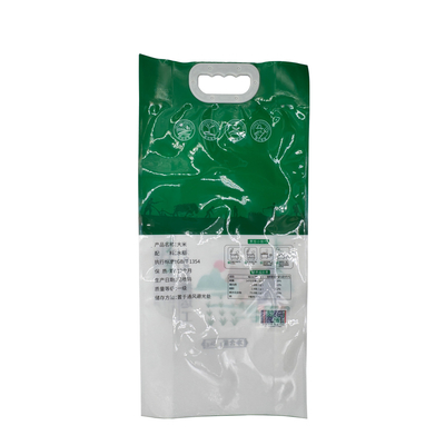 Beli Food Grade Nylon Laminated Heavy Duty Custom Pasta and Noodles Packaging Bag Kantong beras dengan gagang dan jendela yang jelas online manufacture