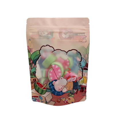 Beli Plastik Laminated Film Zipper Top Custom Packaging Stand Up Bags dengan Matte Window online manufacture