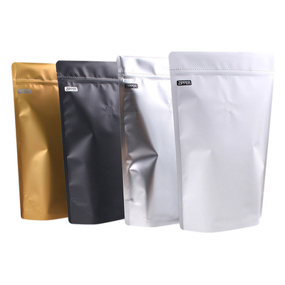 Beli 1/2 Lb Pound 250g Aluminium Foil Stand Up Kantong Kopi Dengan Ziplock Degasing Valve online manufacture