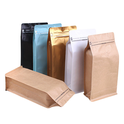 Beli Custom Printing 500g Moisture Proof Square Bottom Coffee Bags with Zipper for Coffee Bean Ground Coffee Packaging online manufacture
