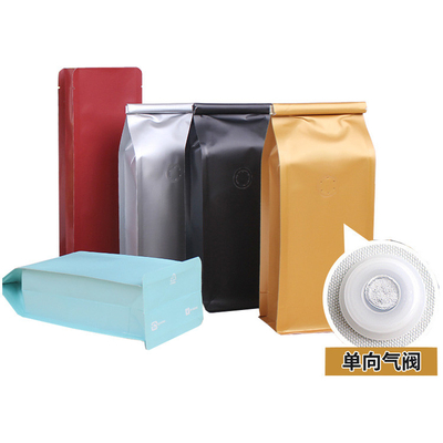 Beli 1lb 2lb Foil Aluminium Bagian Bawah Kuadrat Kantong Kafe Dengan Klep Tinta Dasi online manufacture