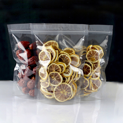 Beli 5.5 x 7.9 Inci Transparan Jelas Stand Up Pouches Tas untuk Buah Kering, Teh, Kacang, Chili, Rempah-rempah, Makanan ringan kemasan online manufacture