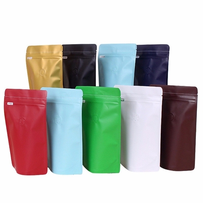 Beli 1 Pound 500 G Warna Aluminium Foil Laminate Stand Up Kantong Kopi Dengan Zipper Degasing Valve online manufacture