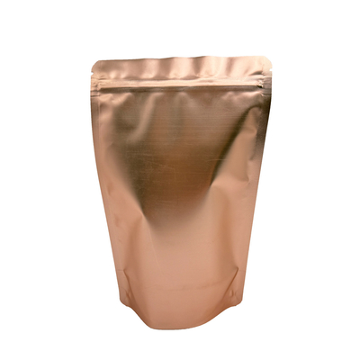 Kemasan Makanan Matte Rose Gold Custom Stand Up Bags Bags Dengan Ziplock Doypack