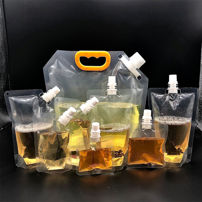 Disesuaikan Heat Seal Tuang Liquid Spout Bag Grosir Untuk Toko Minuman